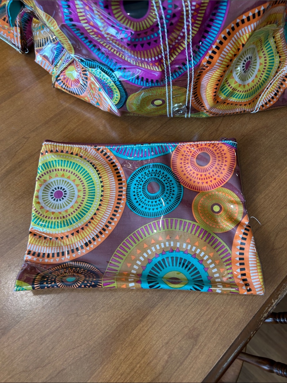 Kalemcom New Orleans Colorful Circle Print Diaper Bag with pouch - Multicolor - Picture 9 of 14
